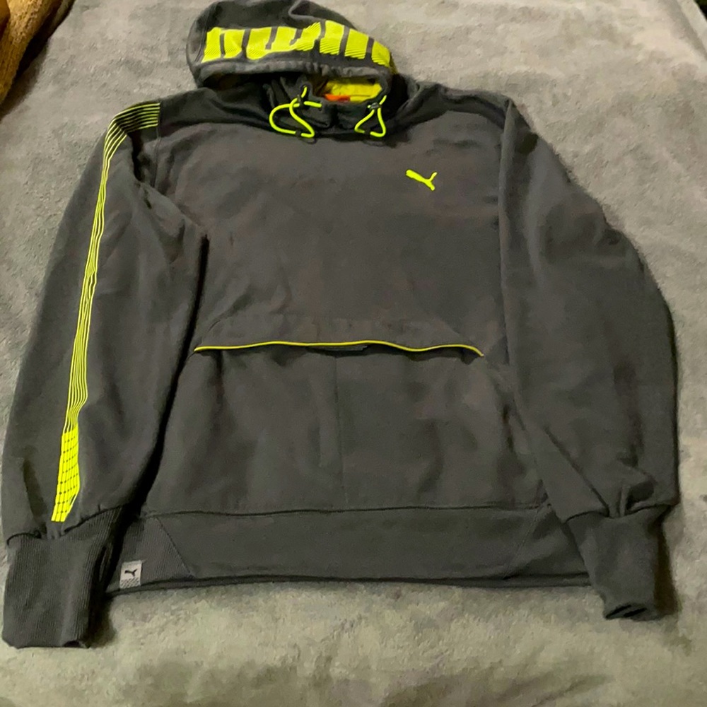 Grey Puma Hoodie, Size M